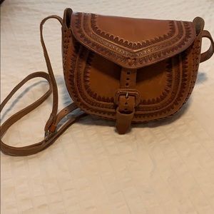 Mexican Leather Crossbody Purse
